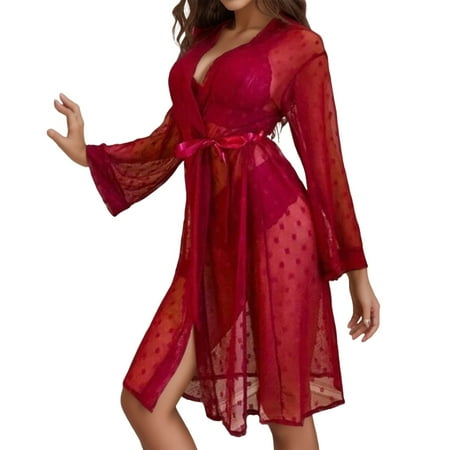 Xuewenshw Women s Lingerie Chemise Nightgowns for Women Sexy Lingerie for Women Plus Size Lingerie Sexy Women s Lingerie  Sleep & Lounge Nightgown