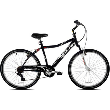 26 inch NEXT Avalon Mens Comfort Bike with Full Suspension, Shimano Seven-speed Gear System