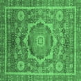 thumbnail image 1 of Ahgly Company Indoor Square Abstract Emerald Green Modern Area Rugs, 7' Square, 1 of 4