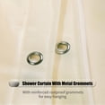 thumbnail image 4 of Solid Shower Curtain 6 x 6 FT Bath Curtains Waterproof PEVA Bathroom Curtains for Bathtub Showers Metal Grommets, 4 of 6