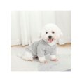 thumbnail image 1 of 1pc Classic Cable Knit Plain Color Pet Sweater, Ideal For Autumn & Winter Daily Wear, 1 of 4