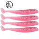 thumbnail image 1 of 20Pcs 7.5cm Soft Plastic Fishing Lures T-Tail Worm Baits Fishing Accessories (Pink), 1 of 4