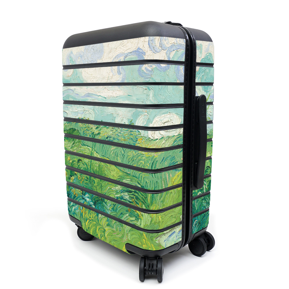 Skin For Away CarryOn Suitcase Green Wheat Fields Protective