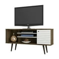 thumbnail image 2 of Manhattan Comfort Liberty 53 Inch Mid Century Modern TV Stand, Rustic Brown, 2 of 5