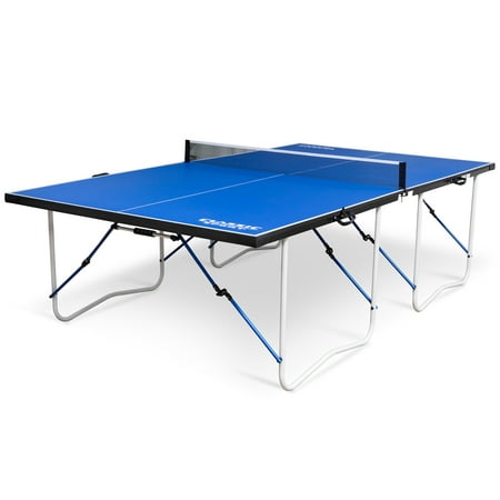 Classic Sport 12MM Cross-Court Fold-Away Table Tennis Table, Official Size
