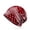 Red, variant on 4 Pack Cotton Slouchy Beanie Hip-Hop Soft Lightweight Running Beanie Adult Dwarf Hats Chemo Cap for Men Women