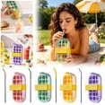 thumbnail image 4 of Ice Cube Tray & Tray with Lid Silicone with Storage Box Leak Proof Portable Ice Maker for Freezer Includes Stainless & Cleaning Brush, 4 of 4