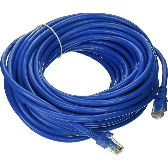 Importer520 50 Pieds 50 Pieds Cat6 RJ45 Réseau Ethernet Câble LAN, Bleu (PRT-PC-9340414)