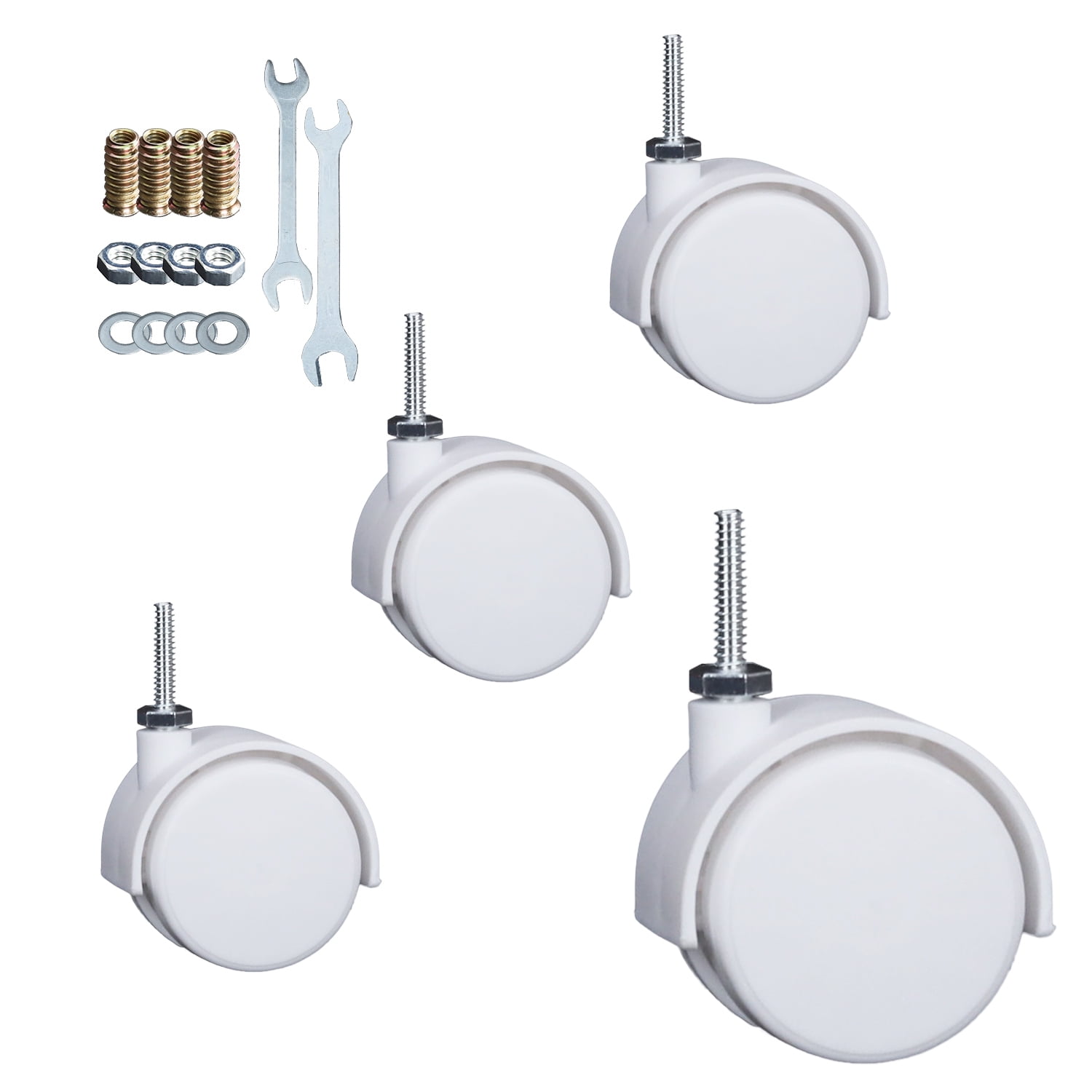 2 Inch Casters Swivel Stem Caster Wheel 1/4" 20 x 1" New PP Furniture