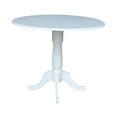 thumbnail image 5 of International Concepts Drop Leaf Counter Height Dining Table in White, 5 of 9