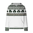thumbnail image 4 of WRFWUL St Patricks Day Hoodie Women Fashion Shamrock Print Hoodies Long Sleeve Comfortable Casual Waffle Sweatshirt, 4 of 4
