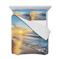 thumbnail image 7 of Summer Beach Queen Size Down Alternative Comforter, Lightweight Comforter Quilt Bedding Set with Pillow Shams Sunset Ocean Coastal Nautical All Seasons Bed Comforter Duvet Insert 90"x96", 7 of 7