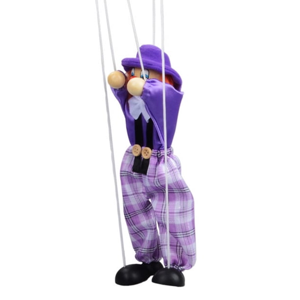 Marioneta De Payaso De Madera Divertida, Marioneta De Cuerda | Cuotas sin interés Marioneta De Payaso De Madera Divertida, Marioneta De Cuerda | Cuotas sin interés