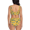 thumbnail image 3 of Daiia Shark Print Women's Bikini Set Two Piece Swimsuit High Waisted Bikini Adjustable Straps Bikini Perfect for Beach, Pool, and Summer Vacation-X-Large, 3 of 9