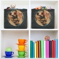 thumbnail image 6 of Love and Peace Sign Storage Bins with Handle Fabric Organizer Basket Foldable Box 1 Pack 14.2x10.2x8.3, 6 of 8