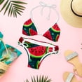 thumbnail image 6 of Watermelon Women's Bikini Set with Detachable Sponge and Adjustable Strap, Two-Pack, Ideal for Swimming and Beachwear, 6 of 6