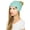 Mint, variant on Hat-43 Thick Warm Cap Hat Skully Faux Fur Pom Pom Cable Knit Beanie Mint