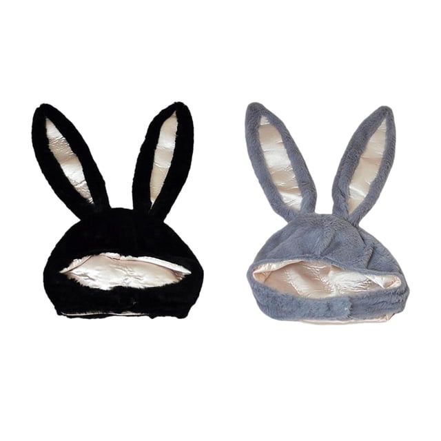 Gorro con Capucha de Orejas de Conejo para Navidad 265x102 Pulgadas Blanco , EstiloG