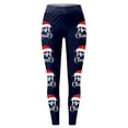 thumbnail image 2 of MKLEKYY Leggings para mujer, leggings con estampado navideño festivo para mujer, pantalones de yoga de cintura alta, mallas deportivas cómodas para fitness y entrenamiento, 2 of 4