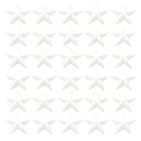 

TOYMYTOY 30pcs 6.5cm Creative White Pentagram Decorations Crafts Embellishments Kids DIY Adornments