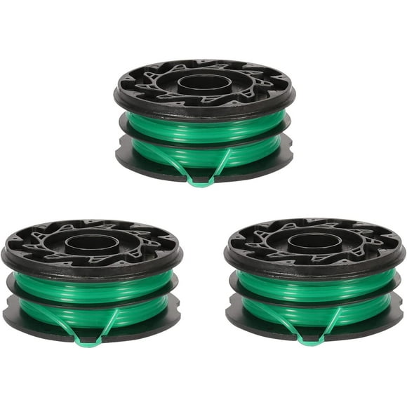 DF-080 0.080" 30ft String Trimmer Line Compatible with Black and Decker GH2000 GH1100 GH1000 Weed Eater DF-080-BKP Spool Refills Replacement Dual Line Auto Feed(3 Pack)
