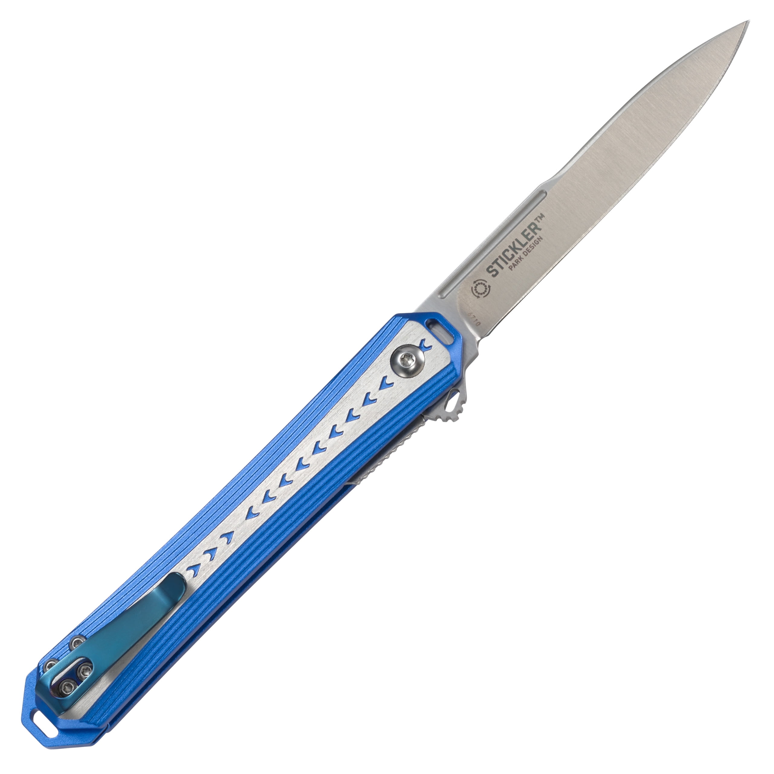 CRKT Stickler Everyday Carry Assisted Folding Knife with Liner Lock: Blade, Aluminum Handle, Pocket Clip, 6710