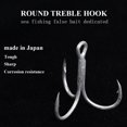 thumbnail image 2 of 15/20pcs High Carbon Steel Treble triple Hook Antirust lure fishinghook, 2 of 9