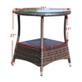 thumbnail image 6 of Clear Tempered Glass Surface | Ideal for Outdoor Tea Time on Patio | Benefit from 120lbs Weight Capacity, 6 of 6