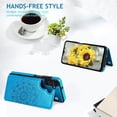 thumbnail image 2 of S23 FE Case Wallet,Designed for Samsung Galaxy S23 FE Case with Card Holder,Women Mandala Emboss PU Leather with Stand Credit Card Slots Slim Phone Case for Galaxy S23 FE 5G (Blue), 2 of 13