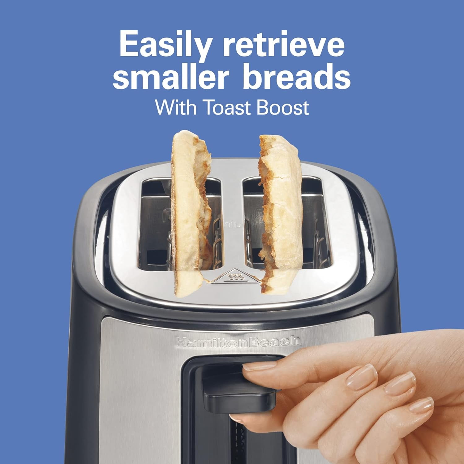 2-slice extra-wide slot toaster with bagel and defrost settings, toast tone selector, enhanced toasting, auto shutoff,