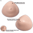 thumbnail image 3 of BIMEI Triangle Lightweight Silicone Breast Forms Women's Mastectomy Prosthesis Armpit Concave Super Soft Ultra Bra Enhancer Inserts Pad 1 Piece,300g, 3 of 7