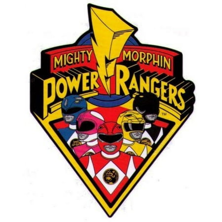 officially Licensed Original Inc. Mighty Morphin Power Rangers Logo Car Magnet by Animewild, 0.01 lb