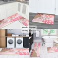 thumbnail image 6 of Kitchen Rugs and Mats Non Skid Washable Spring Dalia Flower Kitchen Mat and Rug Set,Floor Cushion Absorbent Rug,Rubber Backed Area Rugs for Kitchen Laundry, 6 of 7