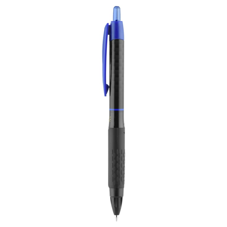 Uniball One Gel Pen 12 Pack, 0.5mm Micro Blue Pens, Gel Ink Pens