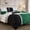 Green/Black/Cream White, variant on Chezmoi Collection Bernard 7-Piece California King Bed in a Bag Comforter Set with Sheets, Lightweight Comforter Yellow Charcoal Gray Patchwork Quilted Medallion Bedding Set for All Season