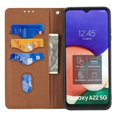 thumbnail image 6 of Dteck for Samsung Galaxy A22 5G Flip Wallet Case, PU Leather Case with Card Slot Kickstand and Wrist Strap Shockproof Protective Case for A22 5G 6.6" 2021 Women Men, ,Brown, 6 of 10