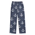 thumbnail image 2 of Dotted Anchors Pattern Pajama Pants Soft Lightweight Lounge Pants Bottoms Sleep Pants Warm Comfy, 2 of 9