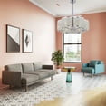 thumbnail image 6 of KPIBEST Modern Ceiling Light Fixture Crystal Chandeliers, 6 Lights Flush Mount Ceiling Light Fixtures, Chandeliers for Dining Room Bedrooms Living Room Kitchen Hallway, 6 of 10