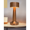 thumbnail image 3 of Minimalist Dumbbells LED Cordless Table Lamp, Rechargeable Desk lamp, 3 Level Brightness Night Light, Metal housing(rose gold), 3 of 4