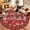 Red, variant on Ivalue Christmas 8ft Round Rug Washable Decorative Red Circle Rugs for Living Room Non Skid Christmas Tree Print Round Carpet for Holiday Decor