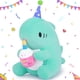 thumbnail image 1 of Peluche de peluche con forma de tiburón para el comienzo del cumpleaños, 30 cm, 1 of 8