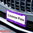thumbnail image 4 of 1PC Flat Printed License Plate Frames with Purple Galaxy Pattern 2 Holes 6. 3x12. 2inch(16x31cm), 4 of 8