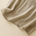 thumbnail image 6 of Holzkary Linen Tank Tops for Women,Sleeveless Tops Casual Summer Loose Fit T Shirts Solid Color Tunic Tank Tops Crew Neck Tee Pleated Tense Vest Retro Cotton Linen Loose Sleeveless Top Beige L, 6 of 7