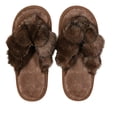 thumbnail image 4 of Xfvqtps Womens Fuzzy Flip Flops Winter Warm Flat House Shoes Soft Sole Non Slip Indoor Slides Cozy Ladies Home Slippers, 4 of 8