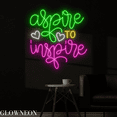 thumbnail image 3 of Glowneon Aspire To Inspire Neon Sign, Motivational Quote Led Decor, 3 of 4