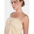 thumbnail image 5 of Joyspun Women's Woven Poplin Sleep Cami Top, Sizes XS-3X, 5 of 6