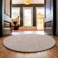 thumbnail image 5 of Koeckritz Rugs Soft & Cozy Warm Taupe Plush Frieze Indoor Area Rug 4' Round, 5 of 7