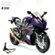 thumbnail image 3 of 1:10 BMW S1000RR Kawasaki H2R V4S Aleación de fundición a presión Modelo de motocicleta Vehículo de colección Sonido y luz Todoterreno Autociclo Juguetes Coche, 3 of 5