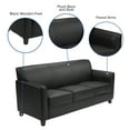 thumbnail image 5 of Flash Furniture Black LeatherSoft Sofa with Clean Line Stitched Frame, 5 of 10
