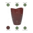 thumbnail image 4 of Ecobo Maceta Ecológica Redonda Onda de 53,1 cm para Uso Interior y Exterior, Duradera, Versátil y Ligera, Diseñada por Artesanos Brasileños, Diseño Contemporáneo para Todo Tipo de Climas – Roja, 4 of 4